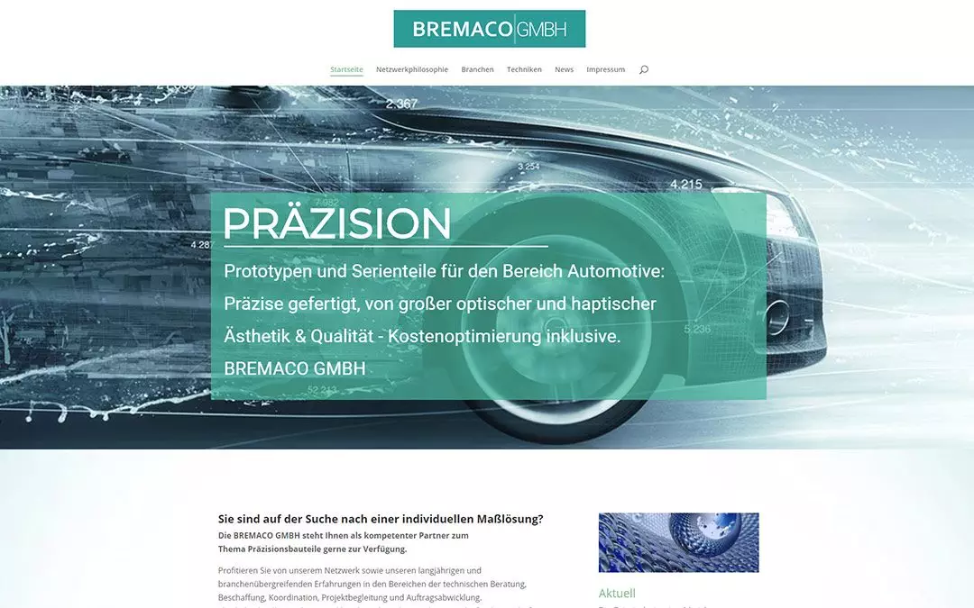 Neue Website für BREMACO.DE